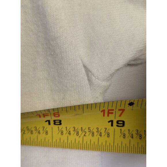 Positive Energy Graphic Tee M DOM White Peace Sign Retro - Picture 4 of 6